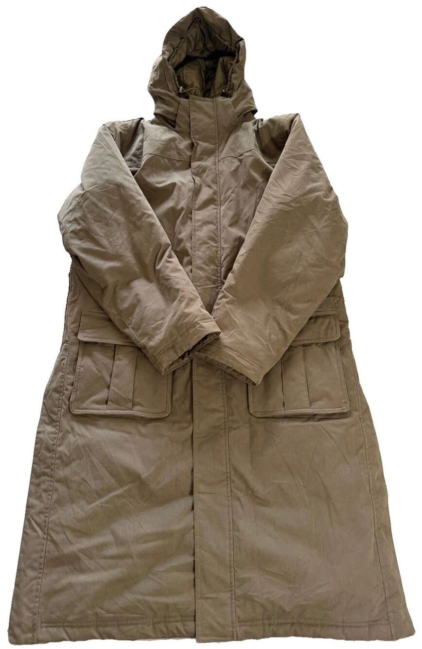 LL Bean Mens L Reg Gore-Tex Thinsulate Wool Lined Long Parka Coat Olive Green
